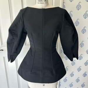 TISH COX Black Top Women’s Size XXXS NWT